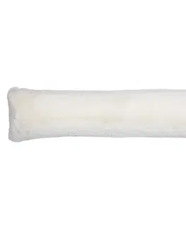 Dekorační polštáře Bílý plyšový měkoučký dlouhý polštář Soft Teddy White Off - 90*13*20cm  Mars & More FXTKKW
