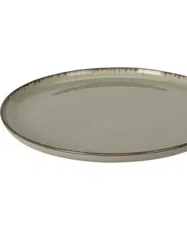 Talíře EH Porcelánový jídelní talíř pr. 27 cm, zelená