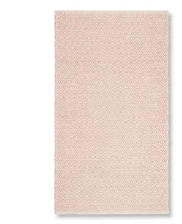 Hladce tkaný koberce RUČNĚ TKANÝ KOBEREC Carola 2, 80/150, Růžová