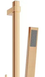 Sprchy a sprchové panely MEXEN/S DQ00 posuvný sprchový set, růžové zlato 785004581-60