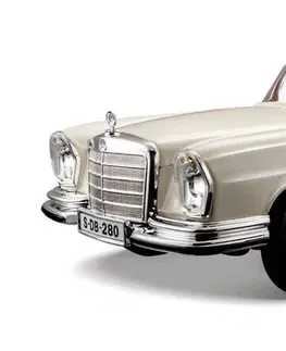 Hračky MAISTO - 1967 Mercedes-Benz 280SE, Cabrio, krémová, 1:18