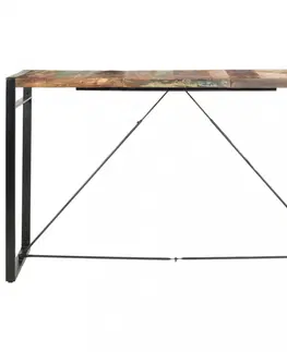 Barové stolky Barový stůl hnědá / černá Dekorhome 60x60x110 cm