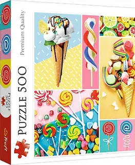 Hračky puzzle TREFL - Puzzle 500 - Oblíbené sladkosti