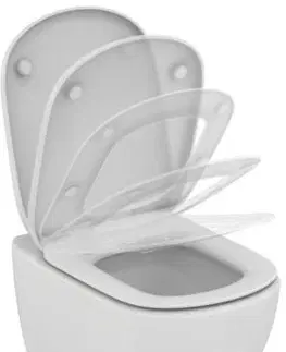 Záchody ALCADRAIN Sádromodul předstěnový instalační systém bez tlačítka + WC Ideal Standard Tesi se sedátkem RIMLESS AM101/1120 X TE2