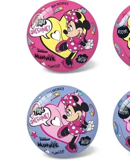 Hračky MADE - Míč Disney Minnie růžový, fialový 14 cm