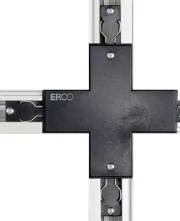 Svítidla pro 3fázový kolejnicový systém ERCO ERCO křížová spojka 3fázová přípojnice černá