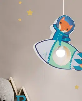 Závěsná světla Elobra Raketové závěsné světlo Little Astronauts