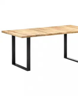 Jídelní stoly Jídelní stůl mangovníkové dřevo / kov 120x60x76 cm