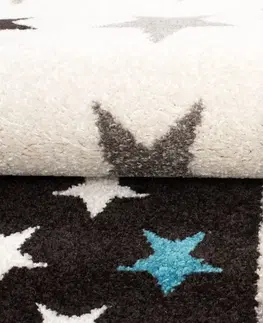 Dětské koberce Rozkošný modrý koberec s hvězdami Šírka: 200 cm / Dĺžka: 300 cm
