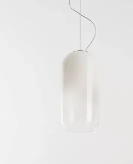 Závěsná světla Artemide Artemide Gople závěsné světlo, sklo, bílá/stříbrná