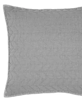 Dekorační polštáře Šedý povlak na polštář Quilt 186 - 50*50cm Clayre & Eef Q186.030LG