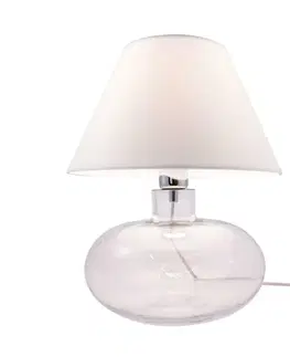 Designové stolní lampy ZUMALINE Stolní lampa MERSIN čirá 5512WH
