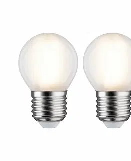 LED žárovky PAULMANN LED kapka 5 W E27 mat teplá bílá 2ks-sada 286.39 P 28639