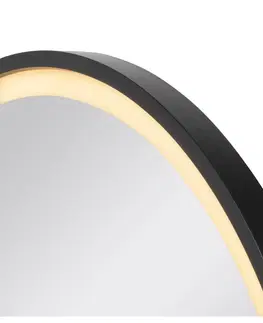 LED nástěnná svítidla BIG WHITE (SLV) TRUKKO 60 zrcadlo ? 60 cm, chrom, černý okraj 1007201