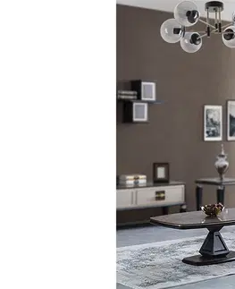 Svítidla Sofahouse 28587 Designový lustr Danelea 65 cm černý závěsné svítidlo