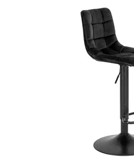Barové židle Norddan Designová barová židle Dominik černá