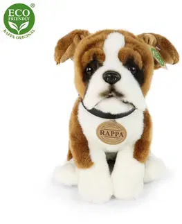 Hračky RAPPA - Plyšový pes boxer 27 cm ECO-FRIENDLY