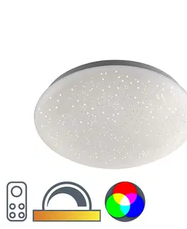 Stropni svitidla Moderní stropní svítidlo bílé s hvězdným efektem včetně LED - Bex