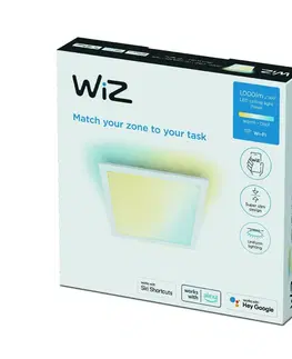 Chytré osvětlení WiZ přisazený LED panel 12W 1000lm 2700-6500K IP20 30x30cm, bílý