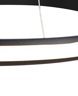 Zavesna svitidla Moderní závěsná lampa černá 74 cm včetně LED - Jeřabina