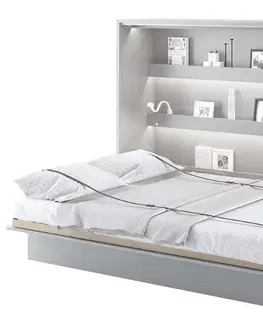 Postele Dig-net nábytek Sklápěcí postel Lenart BED CONCEPT BC-04 | 140 x 200 cm Barva: Bílá
