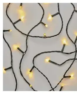 Vánoční řetězy a lamety EMOS LED vánoční řetěz Steny s časovačem 18 m teplá bílá