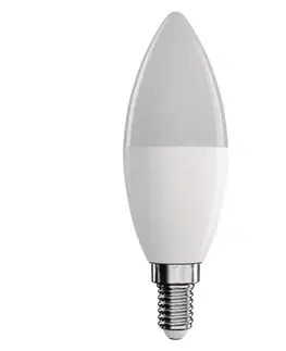 LED žárovky EMOS Chytrá LED žárovka GoSmart svíčka / E14 / 4,8 W (40 W) / 470lm / RGB / stmívatelná /Zigbee ZQZ322R