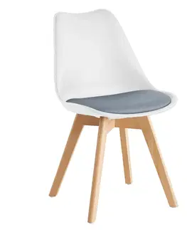 Židle Jídelní židle BALI 2 NEW Tempo Kondela Bílá / šedá