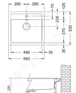 Kuchyňské dřezy FRANKE Sety Kuchyňský set T25, tectonitový dřez SID 610, černá + baterie FP 9000, onyx NEW 114.0366.029