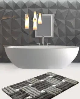 Koupelnové předložky L'essentiel Koupelnový koberec MATIA 70x120 cm šedý