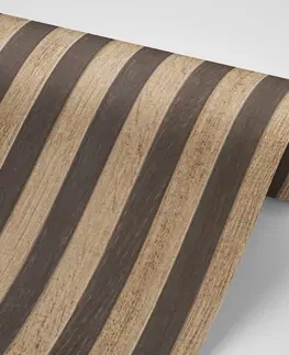 Tapety s imitací dřeva Tapeta s dvoubarevnou imitací dřeva