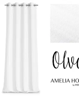 Záclony Záclona AmeliaHome Olva bílá, velikost 140x250
