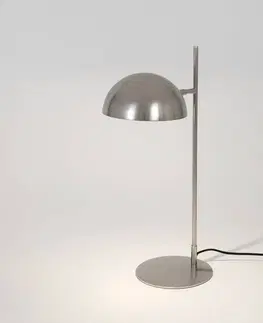 Stolní lampy Holländer Stolní lampa Miro, stříbrná barva, výška 58 cm, železo/mosaz