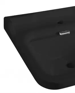 Umyvadla KERASAN WALDORF keramické umyvadlo 60x55cm, černá mat 4140K7