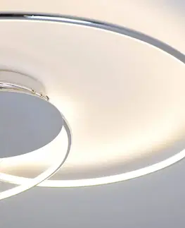 Stropní svítidla Lindby Lindby LED stropní svítidlo Joline, 74 cm, chromová barva, kov