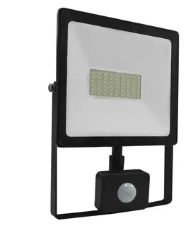 LED reflektory ACA Lighting černá SENSOR LED SMD reflektor IP66 50W 6000K 4500Lm 230V Ra80 Q5060S