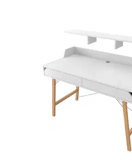Doplňky ArtBel Nástavec nad psací stolek LOTTA | bílá