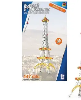 Hračky stavebnice MADE - Malý Mechanik Věž Eiffelova, 447 dílků