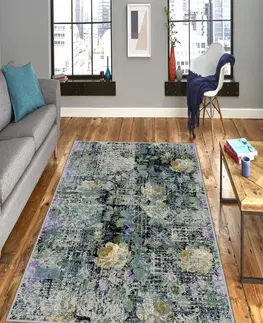 Koberce a koberečky Conceptum Hypnose Koberec Violeta 80x150 cm šedý/zelený