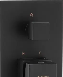 Koupelnové baterie DEANTE Anemon černá Sprchová baterie, podomítková, se sprchovým spínačem BBZ_N44P