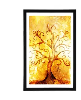 Feng Shui Plakát s paspartou strom života