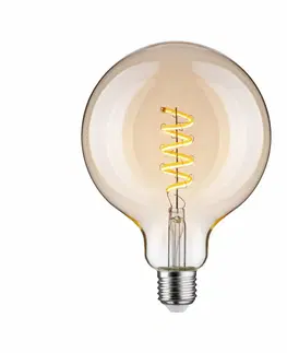 LED žárovky PAULMANN Filament 230V Smart Home Zigbee 3.0 LED Globe G125 E27 7,5W měnitelná bílá stmívatelné zlatá