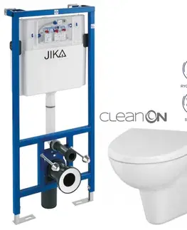 WC sedátka předstěnový instalační systém bez tlačítka + WC CERSANIT CLEANON PARVA + SEDÁTKO H895652 X PA1