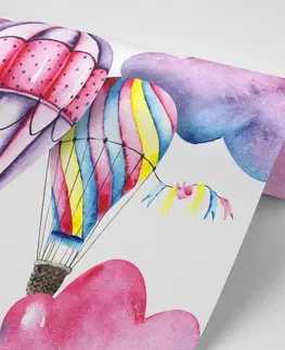 Samolepící tapety Samolepící tapeta akvarelové balónky