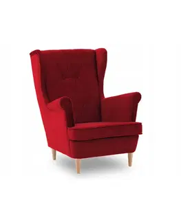 Židle Červené křeslo ve skandinávském stylu
