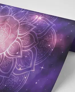 Samolepící tapety Samolepící tapeta Mandala s pozadím galaxie