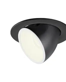 LED podhledová svítidla SLV BIG WHITE NUMINOS GIMBLE L zápustné stropní svítidlo černé/bílé 4000 K 40° 1006015