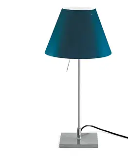 Stolní lampy Luceplan Luceplan Costanzina stolní lampa hliník, modrá
