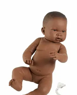 Hračky panenky LLORENS - 45004 NEW BORN DÍVKO - realistické miminko s celovinylovým tělem