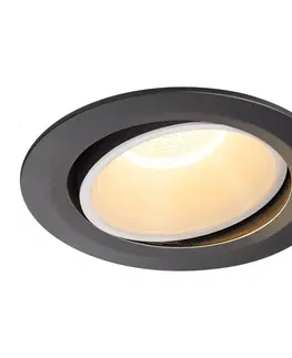 LED podhledová svítidla SLV BIG WHITE NUMINOS MOVE DL XL vnitřní LED zápustné stropní svítidlo černá/bílá 3000 K 20° otočné a výkyvné 1003722